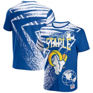 Men's Los Angeles Rams NFL Staple Royal All Over Print T-Shirt