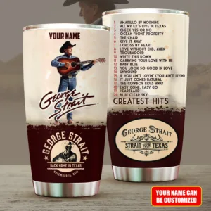 Personalized George Strait Tumbler Cup No.01