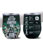 Saskatchewan Roughriders 2025 Grey Cup Champions Wine Tumbler No.01