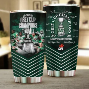 Saskatchewan Roughriders 2025 Grey Cup Champions Tumbler Cup No.17